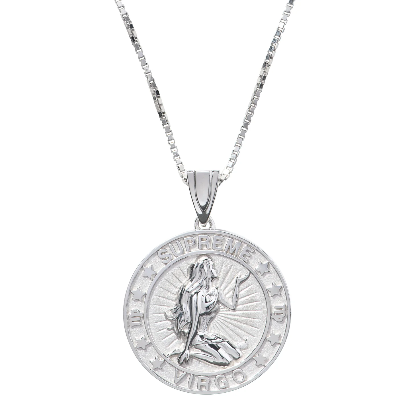 Supreme®/Jacob&Co Sterling Silver Zodiac Pendant