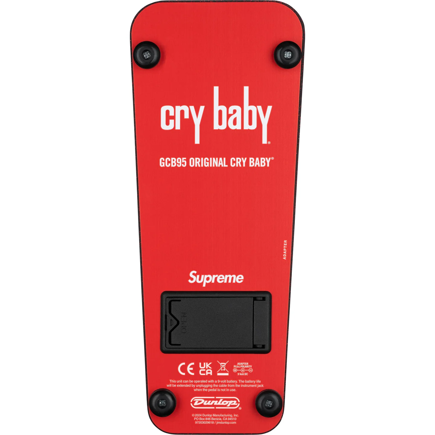 Supreme®/Cry Baby Pedal