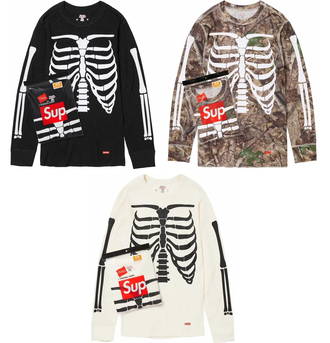 Supreme®/Hanes® Bones Thermal Crew (1 Pack)