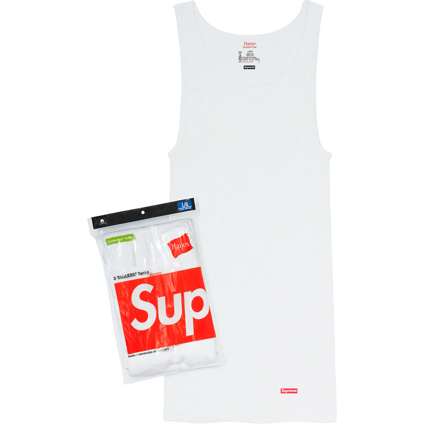 Supreme®/Hanes® Tagless Tank Tops (3 Pack)