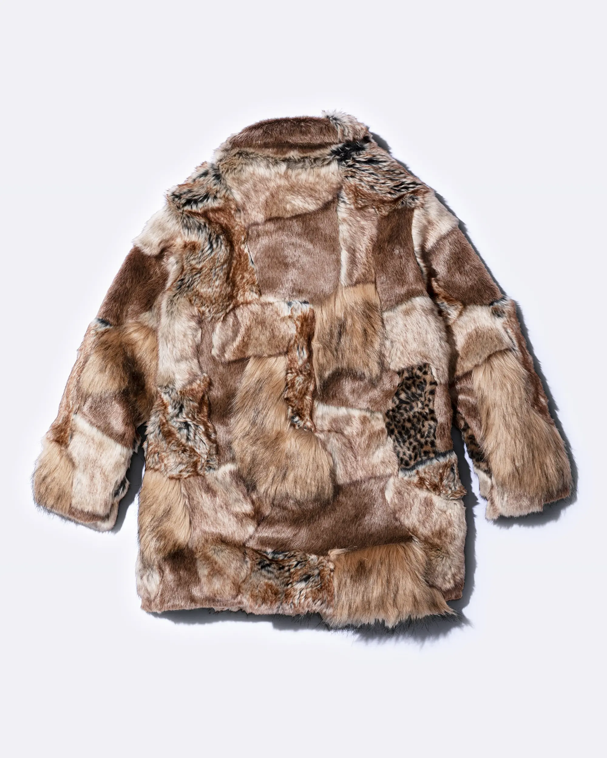 Supreme®/MM6 Maison Margiela Patchwork Faux Fur Coat | Supreme 24ss