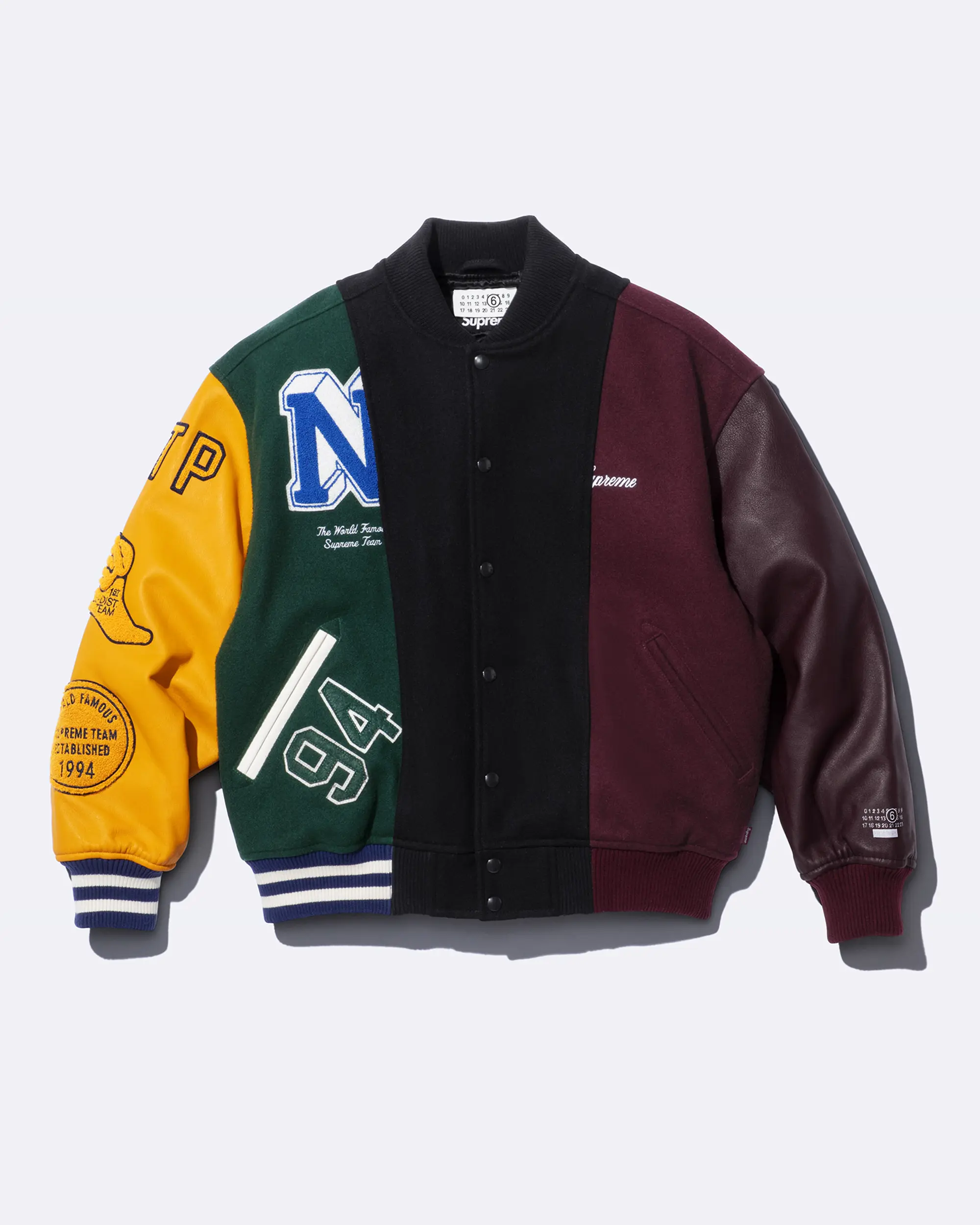 Supreme®/MM6 Maison Margiela Split Varsity Jacket