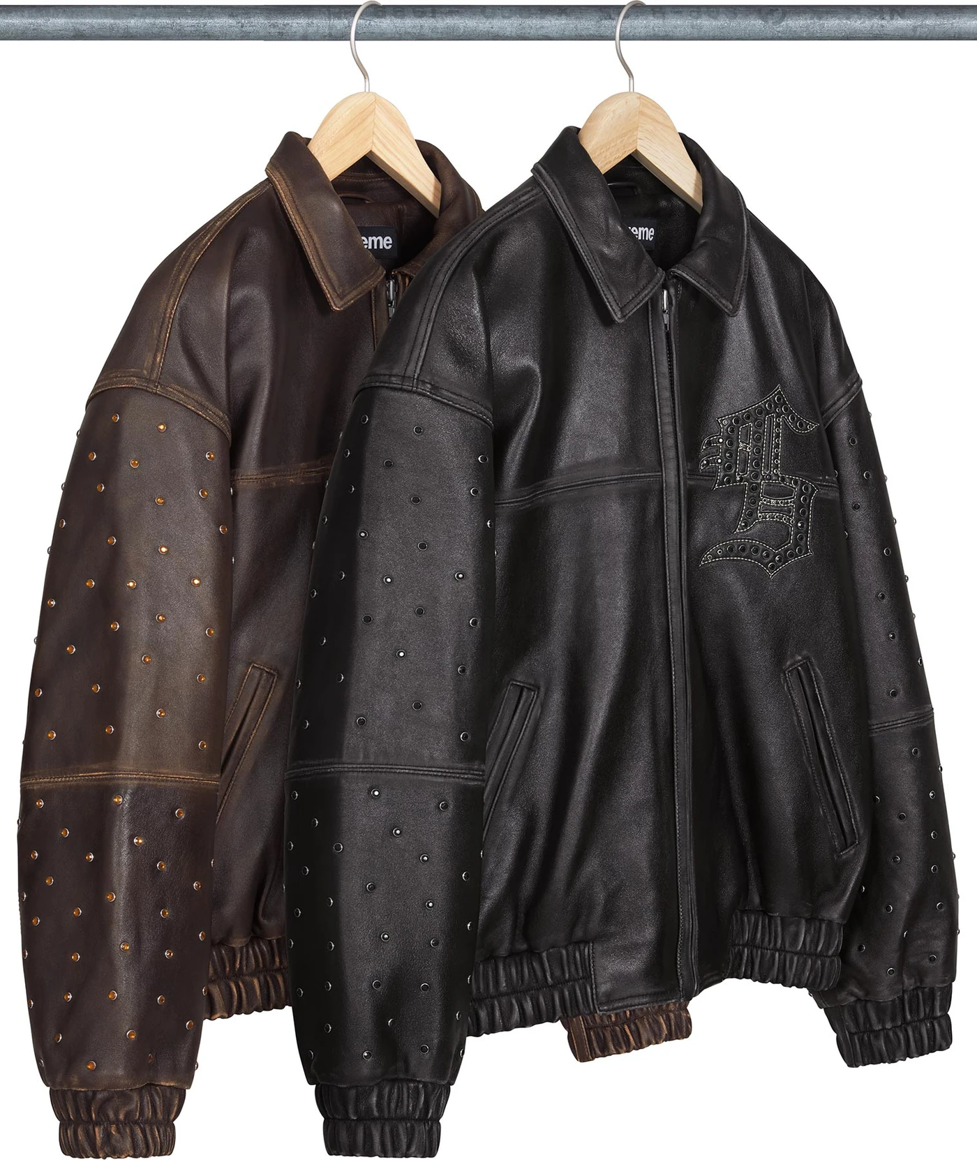 Gem Studded Leather Jacket | Supreme 24ss