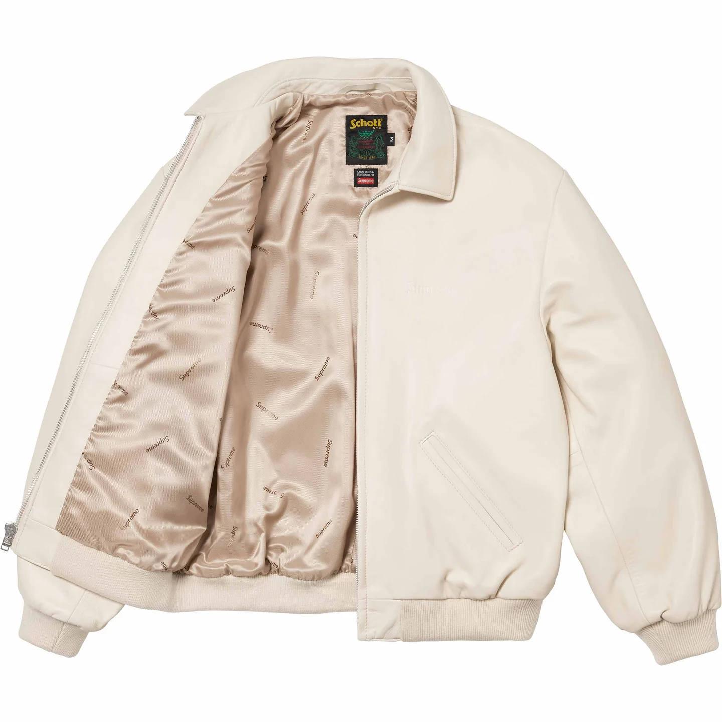 Supreme®/Schott® Hooded Leather Bomber Jacket