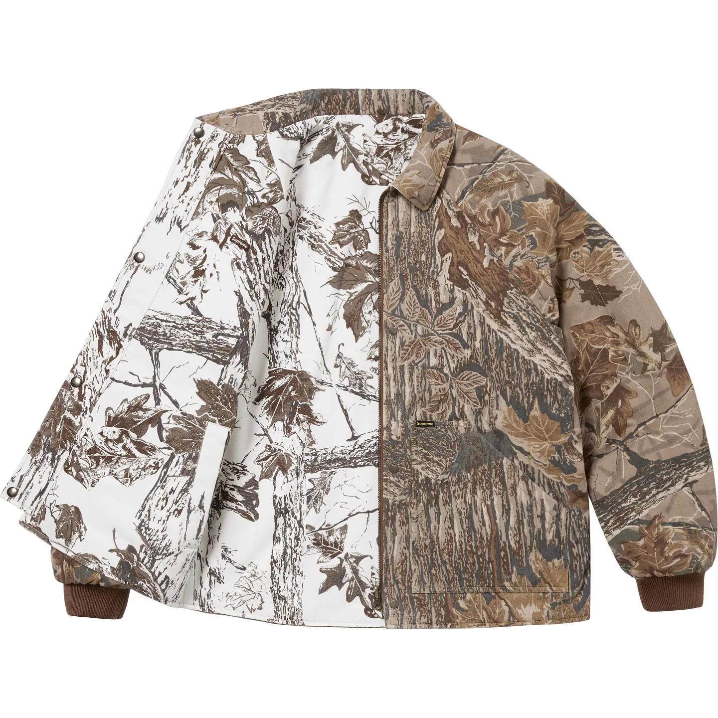 シュプリームSupreme RealTree リバーシブルキルテッドワーク ...