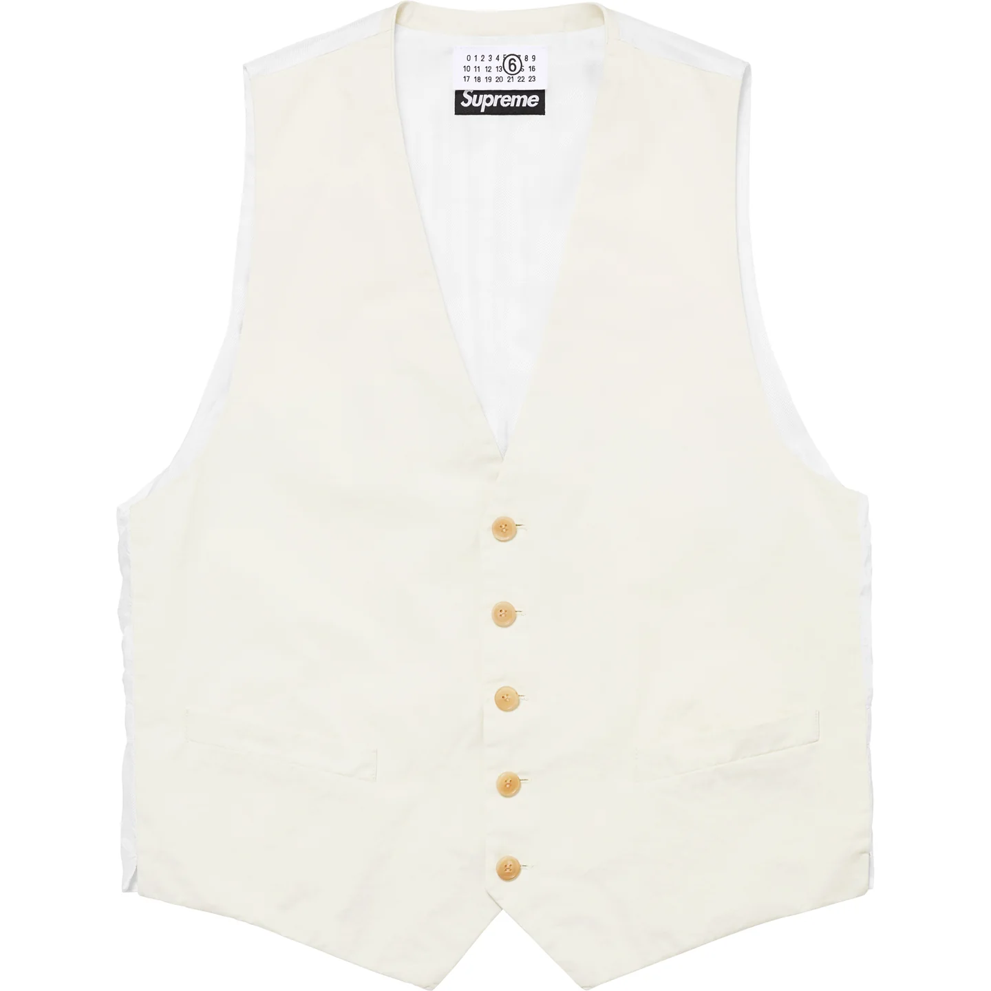 Supreme®/MM6 Maison Margiela Washed Cotton Suit Vest | Supreme 24ss