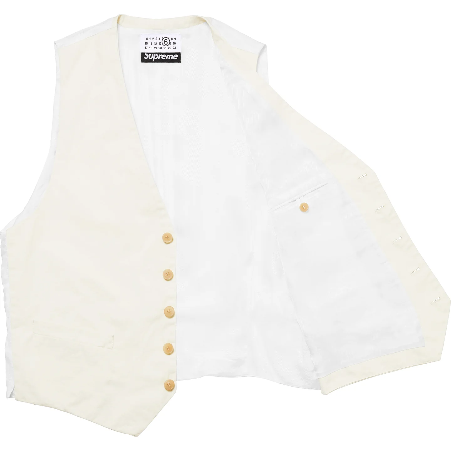 Supreme®/MM6 Maison Margiela Washed Cotton Suit Vest | Supreme 24ss
