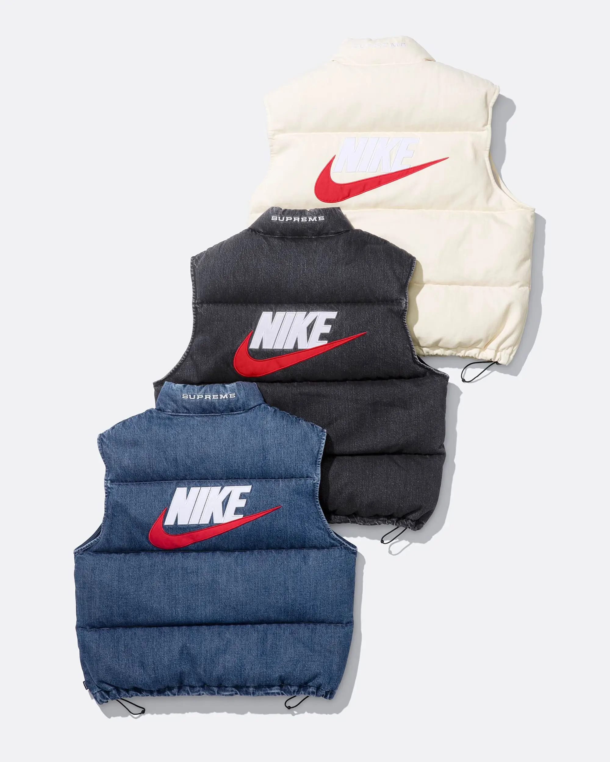 Supreme®/Nike® Denim Puffer Vest | Supreme 24ss