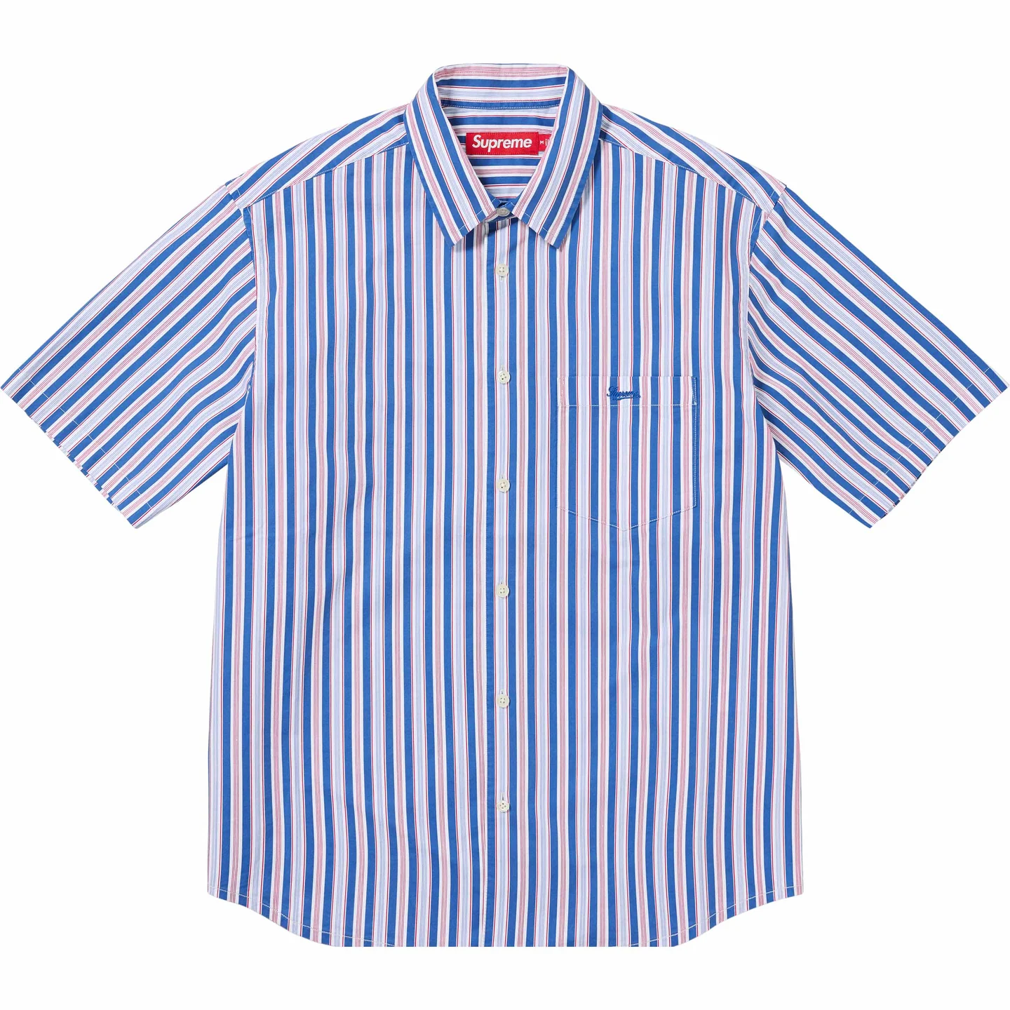 Supreme Loose Fit Multi Stripe S/S Shirt
