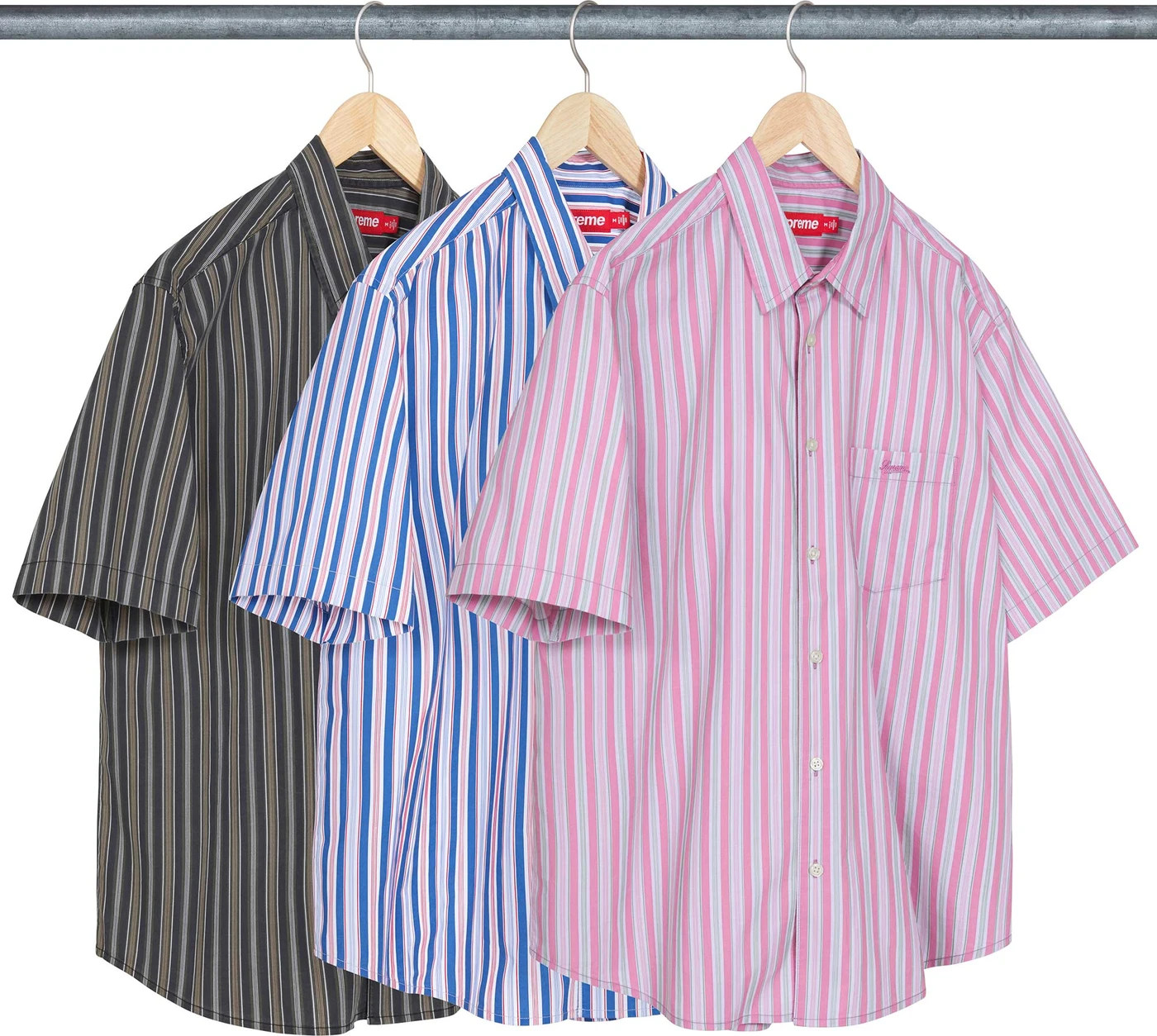 Loose Fit Multi Stripe S/S Shirt | Supreme 24ss