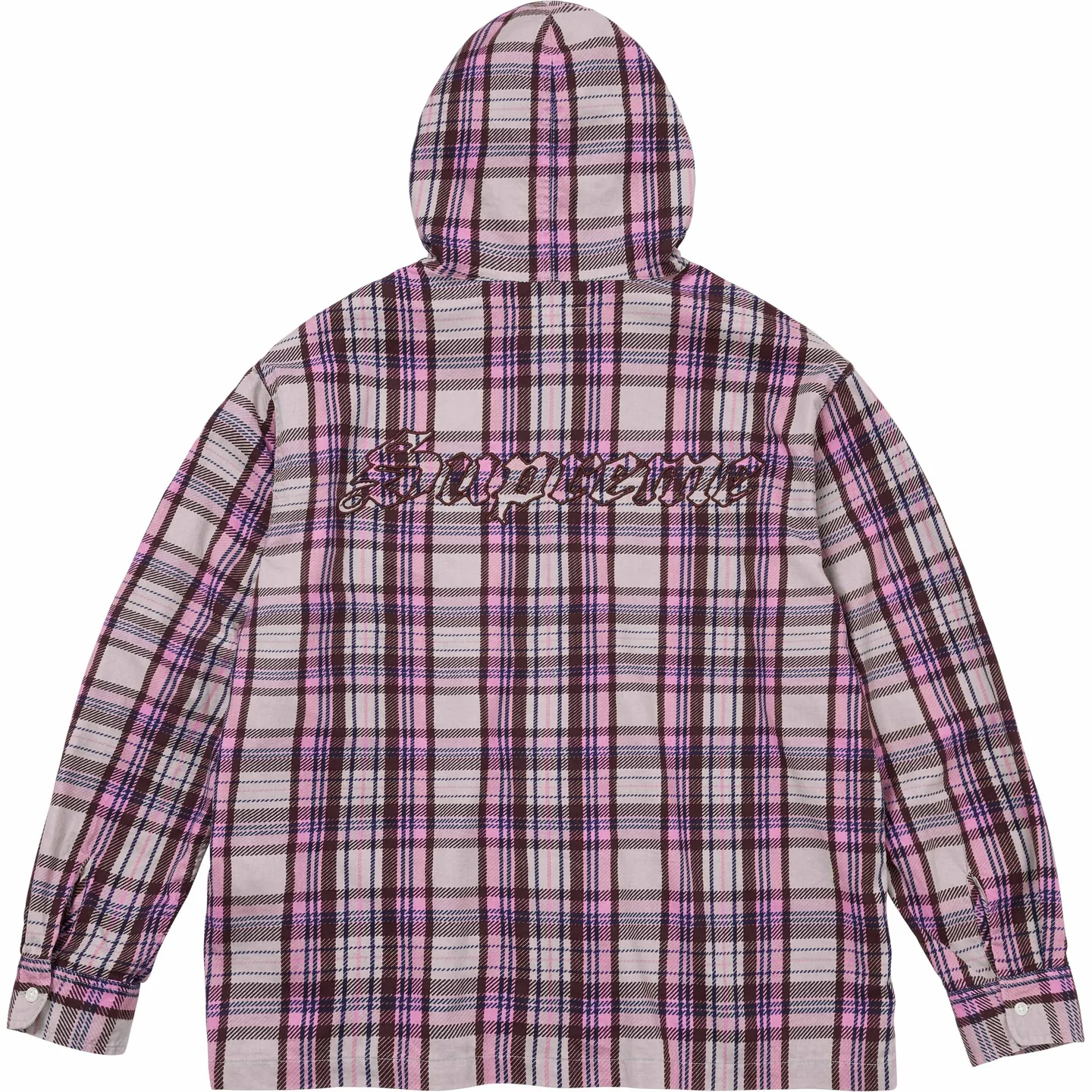Supreme Printed Hooded Flannel Shirt