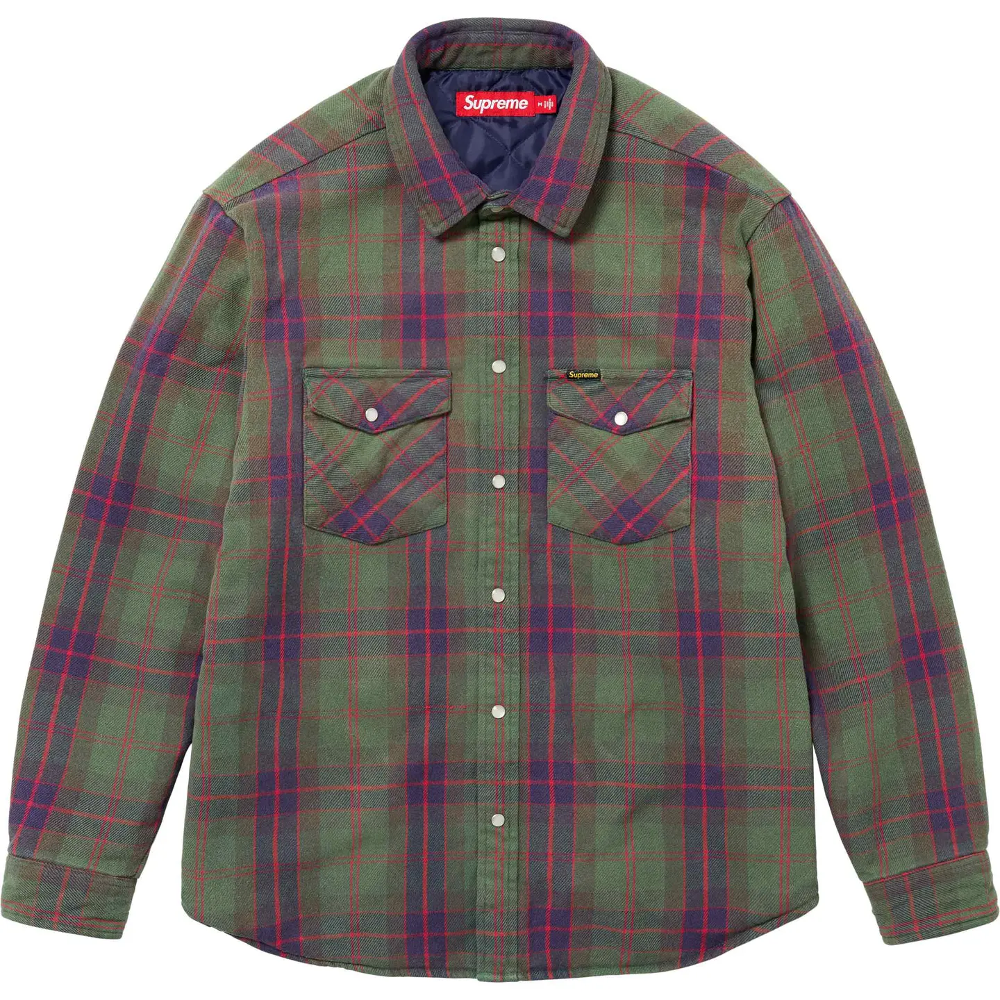 Supreme Quilted Flannel Snap Shirt
