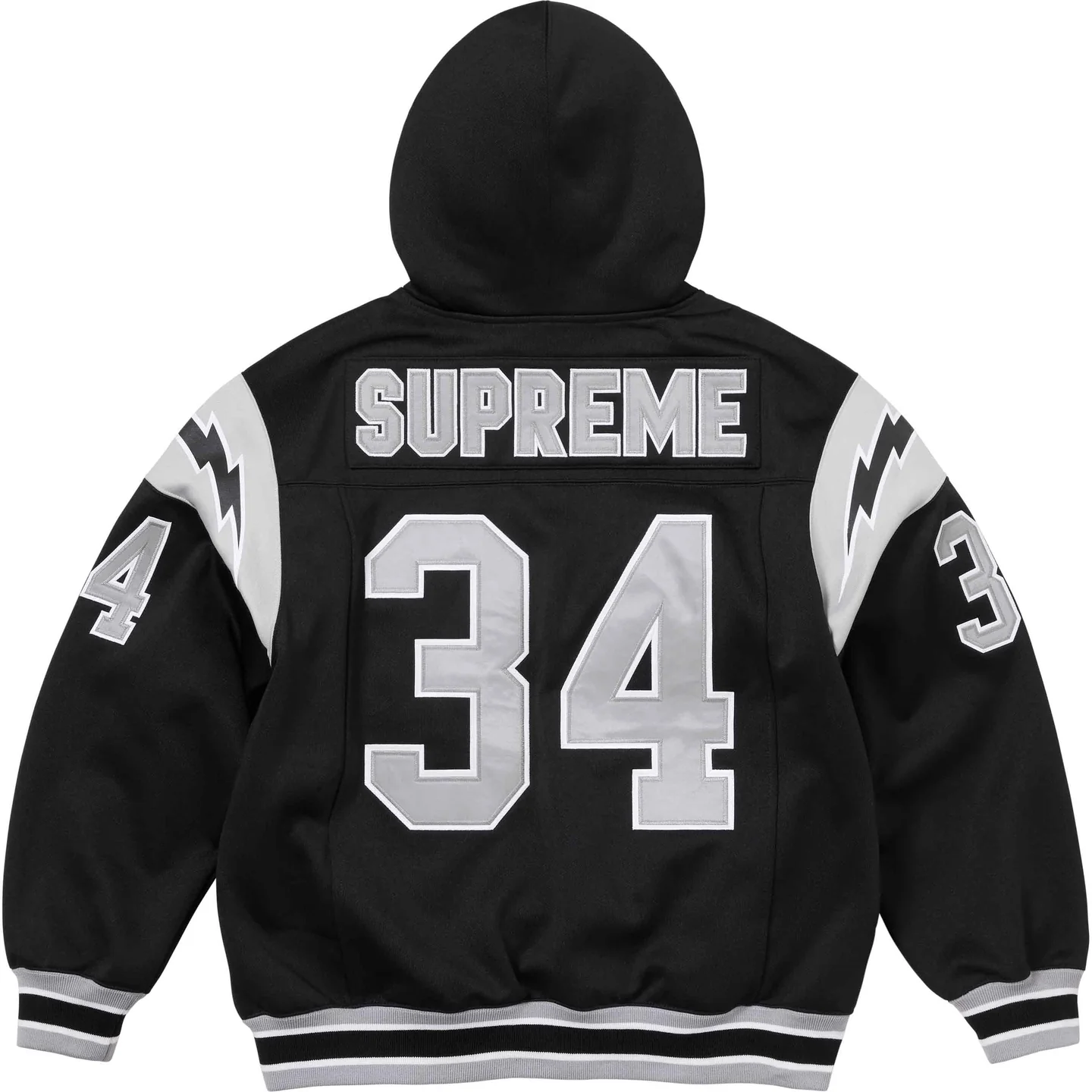サイズXL黒 XL supreme Football Hooded Sweatshirt
