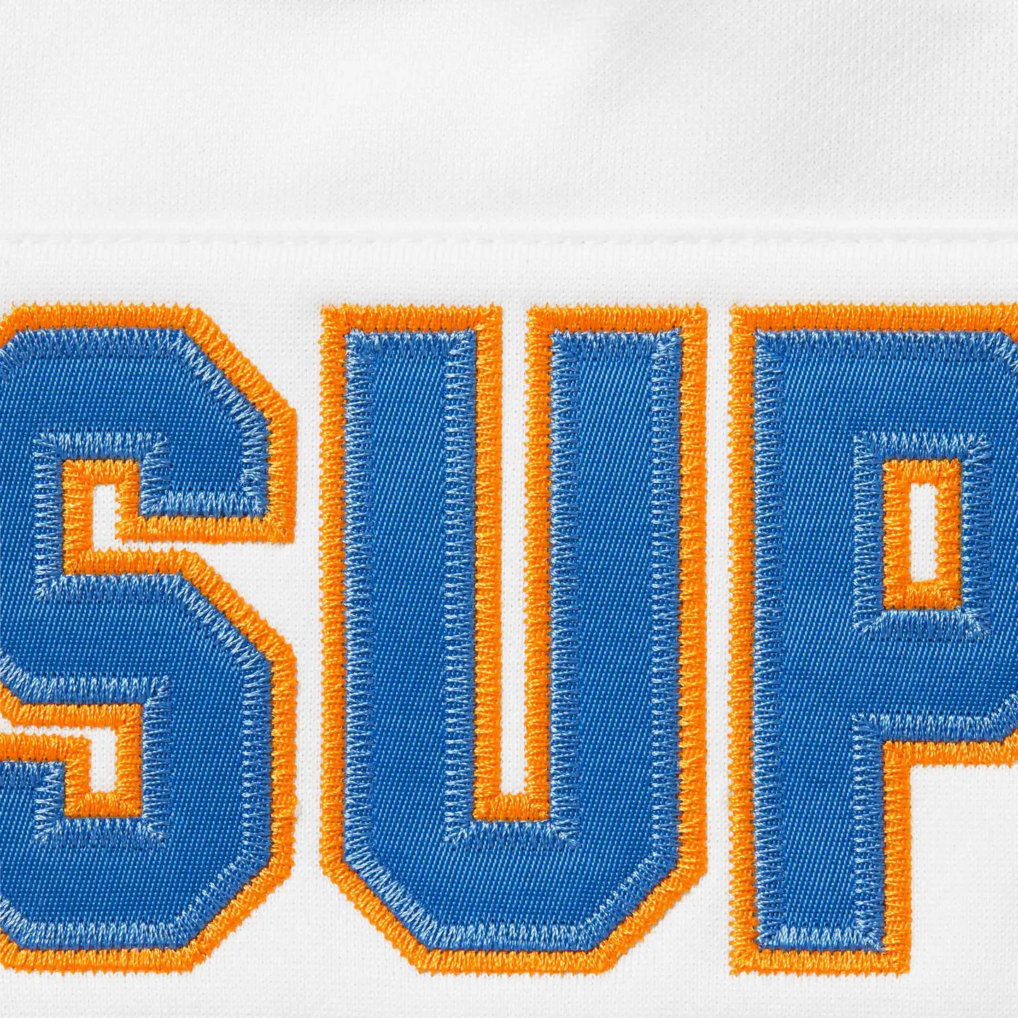 Supreme Football Zip Up Hooded Sweatshirt