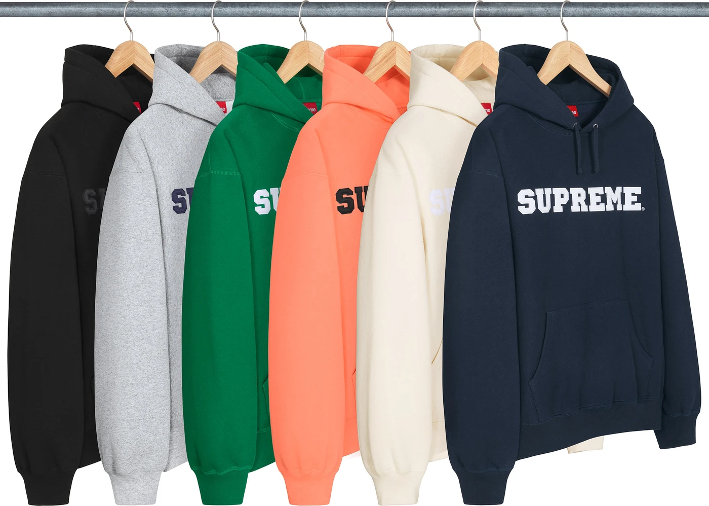 supreme【supreme】collegite hooded sweatshirt  L