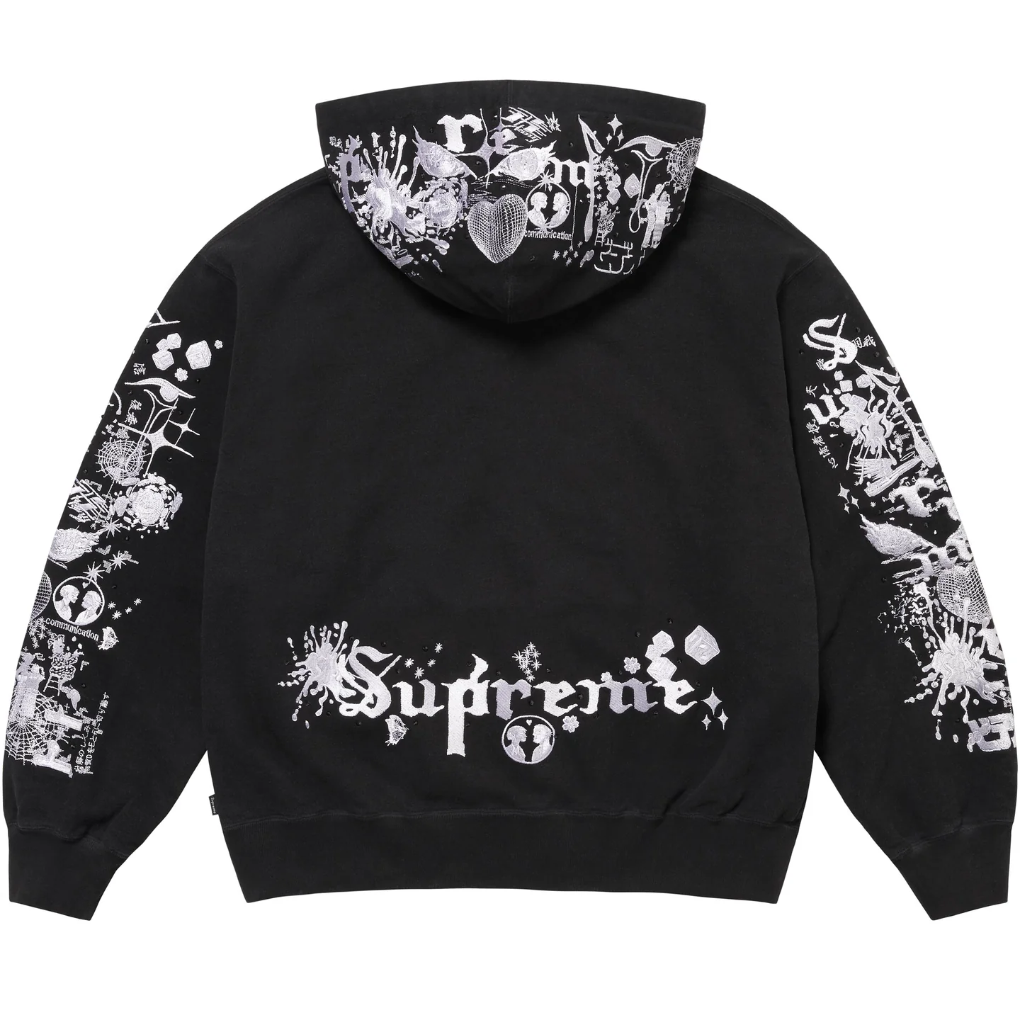 Supreme AOI Zip Up Hooded Sweatshirt