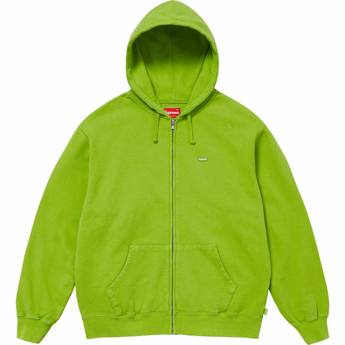 Overdyed Small Box Zip Up Hooded Sweatshirt | Supreme 24ss