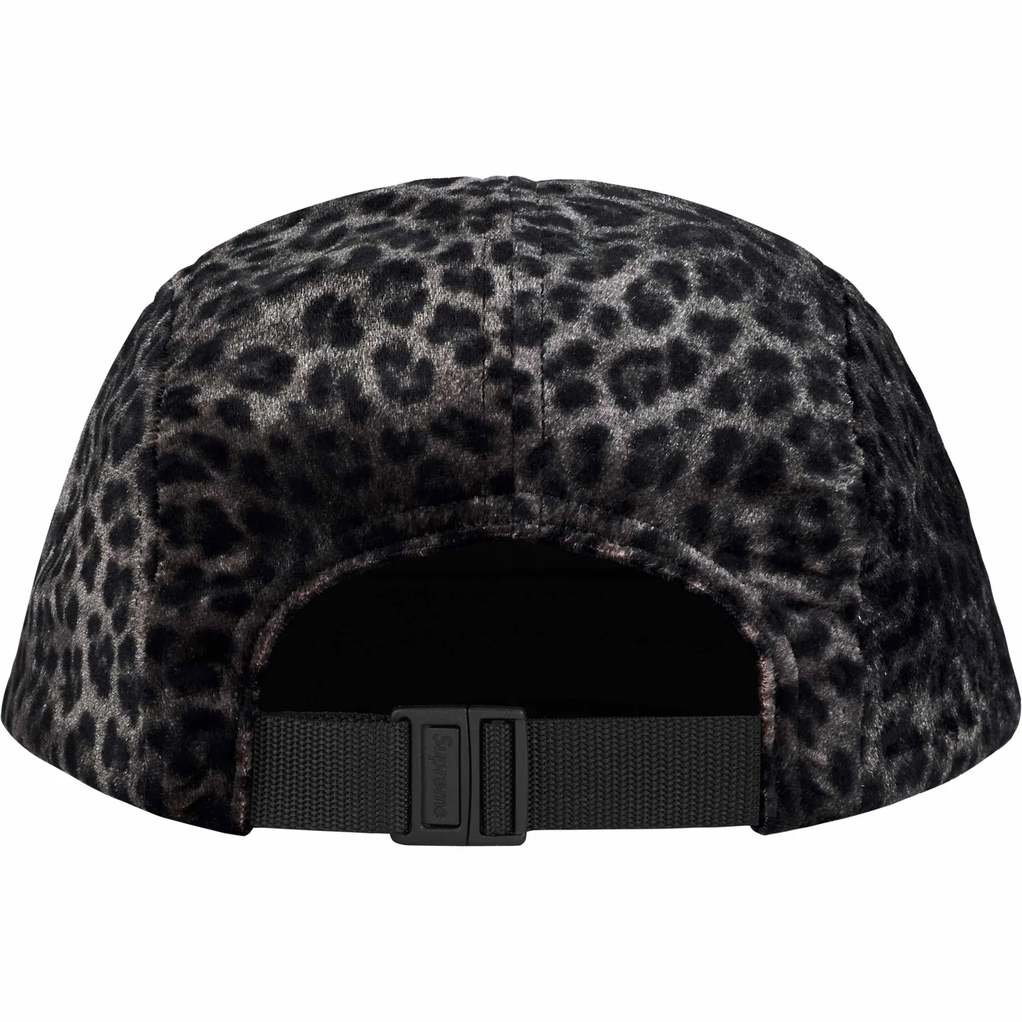 Supreme Leopard Velvet Camp Cap