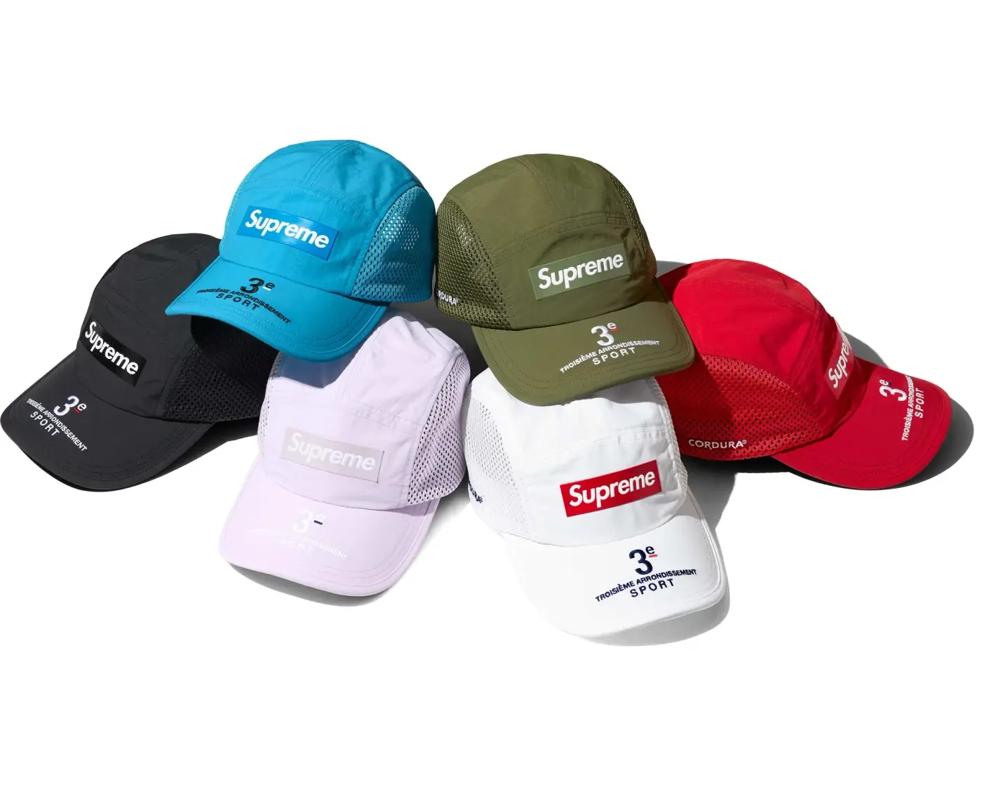 Supreme Mesh Side Panel Camp Cap