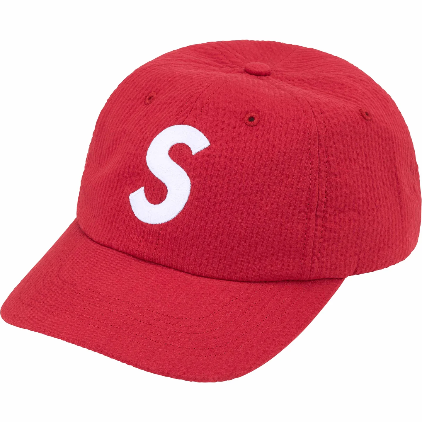 Seersucker S Logo 6-Panel | Supreme 24ss
