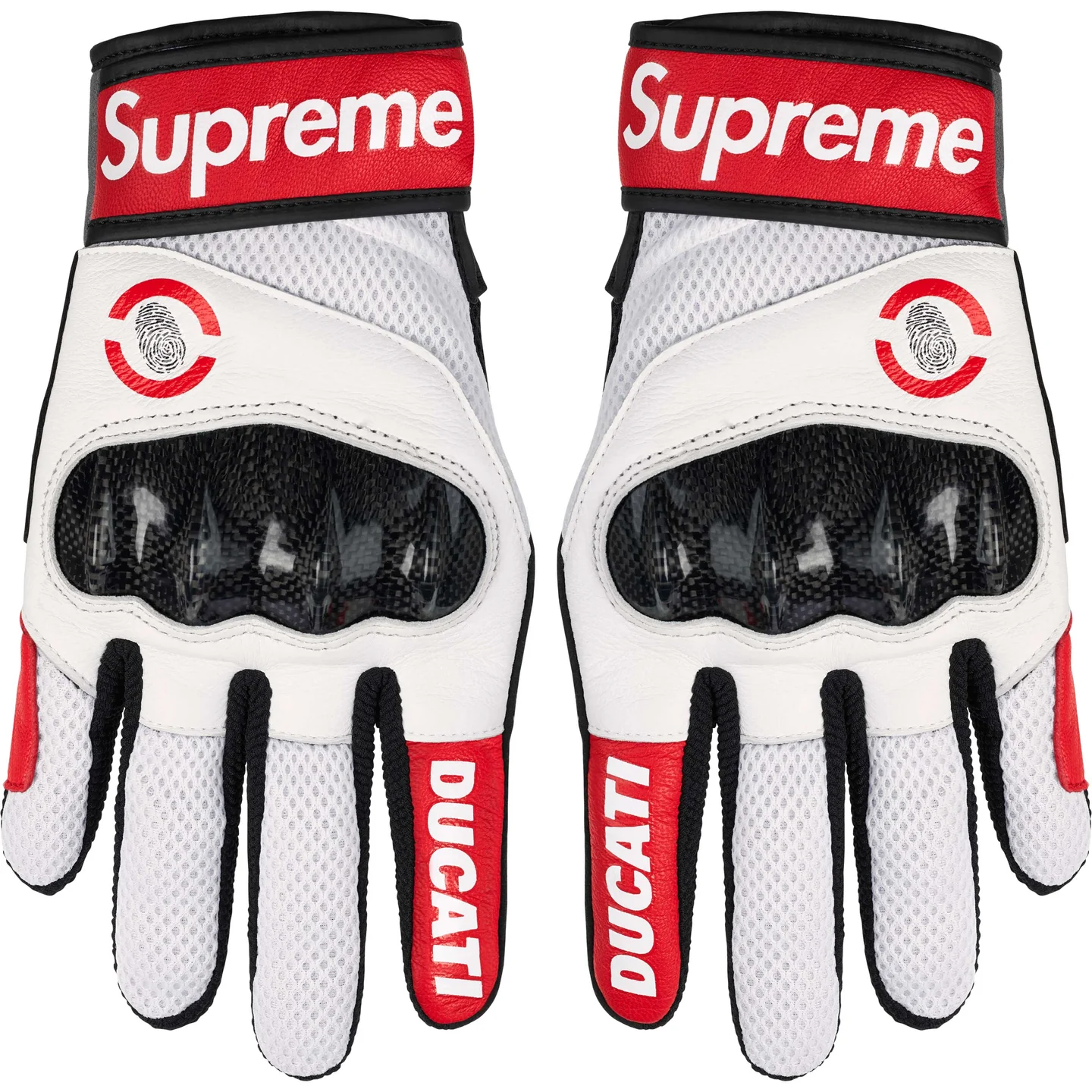 Supreme®/Ducati®/Spidi C1 Leather Gloves