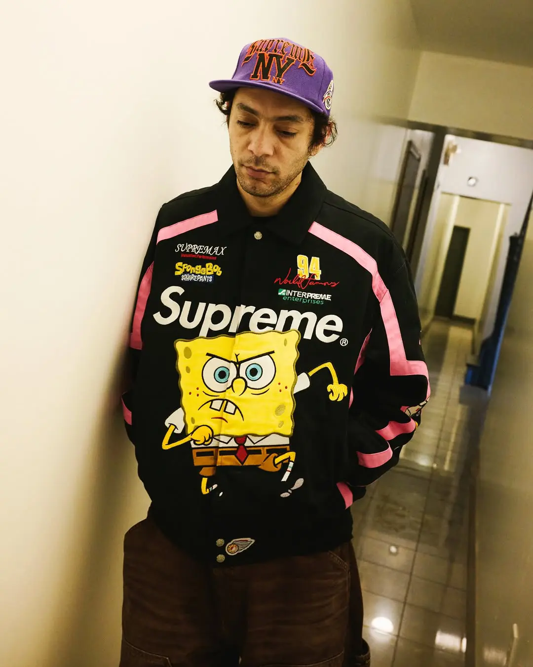 Supreme Supreme®/SpongeBob SquarePants Jeff Hamilton Racing Jacket
