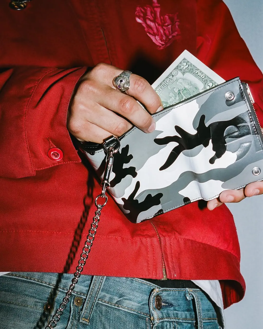 Supreme Supreme Leather Chain Wallet