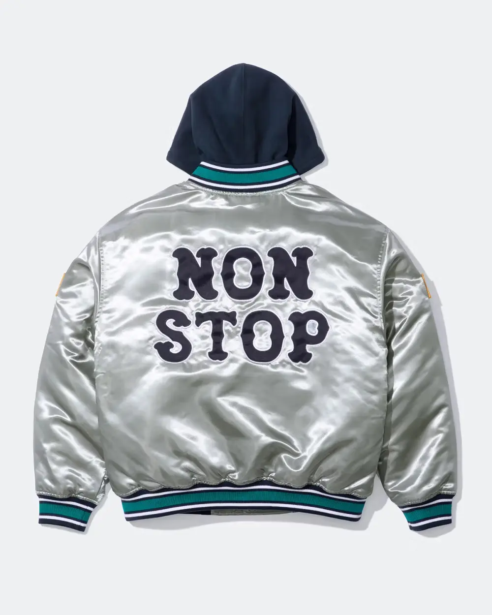 Supreme Supreme Supreme®/Homerun Satin Hooded Varsity Jacket