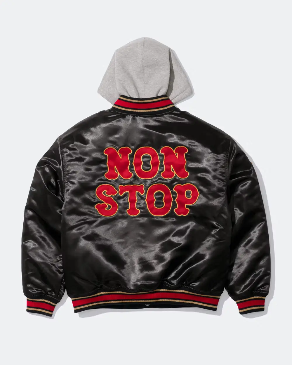 Supreme Supreme Supreme®/Homerun Satin Hooded Varsity Jacket