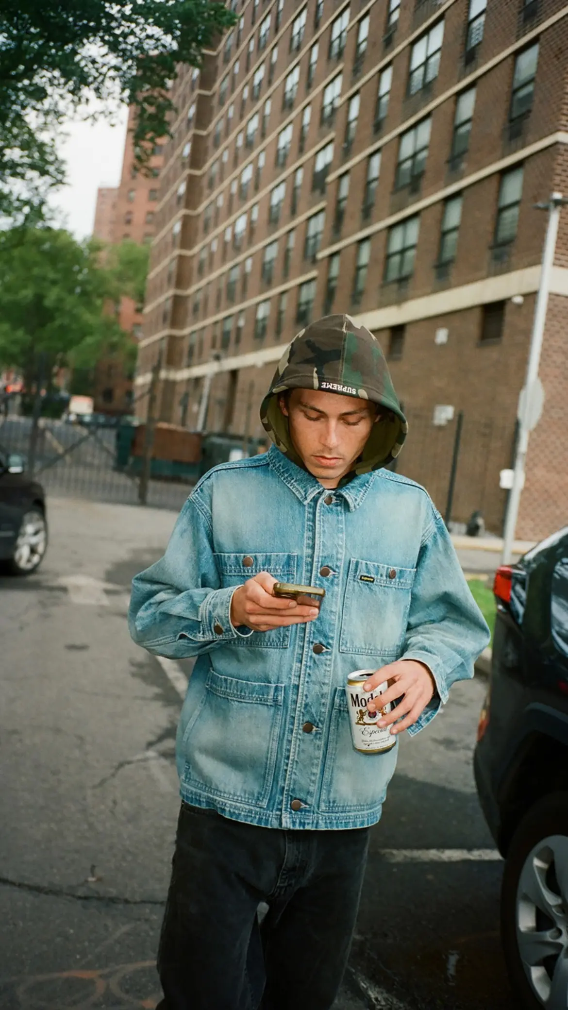 Supreme Supreme Worn Hooded Chore Coat