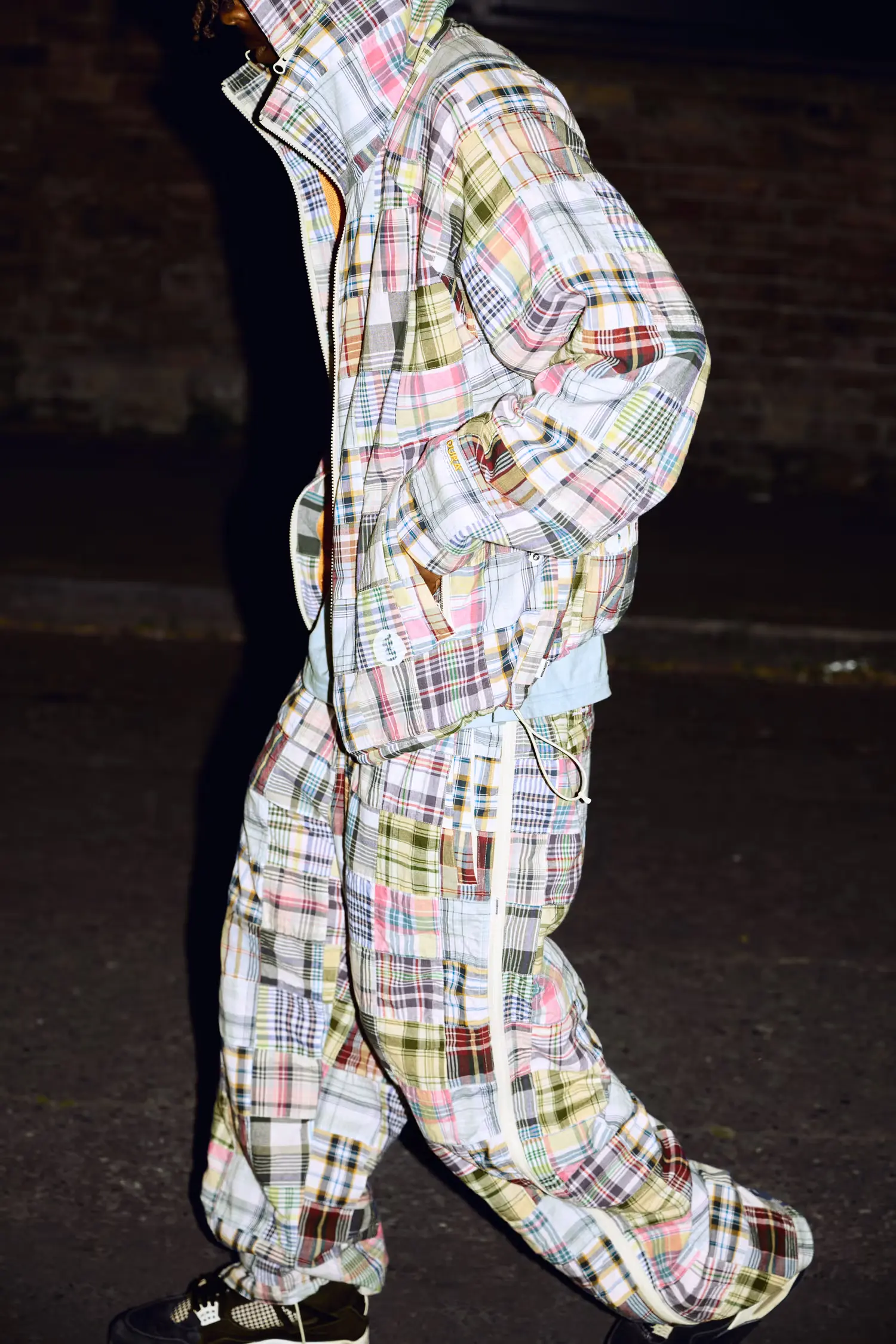 Supreme Supreme®/GOODENOUGH Patchwork Madras Full Zip Track Pant