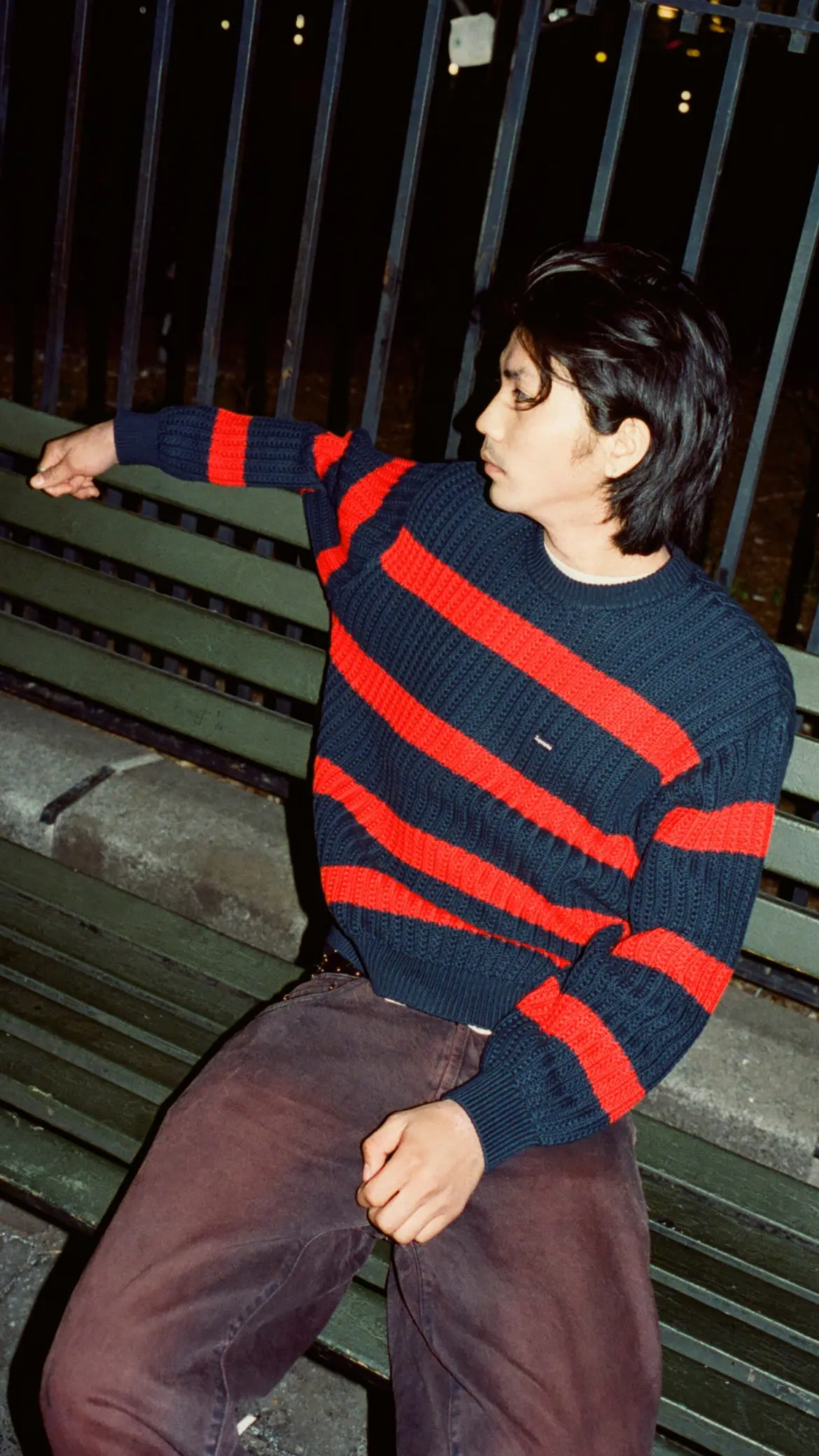 Supreme Supreme Loose Gauge Stripe Small Box Sweater