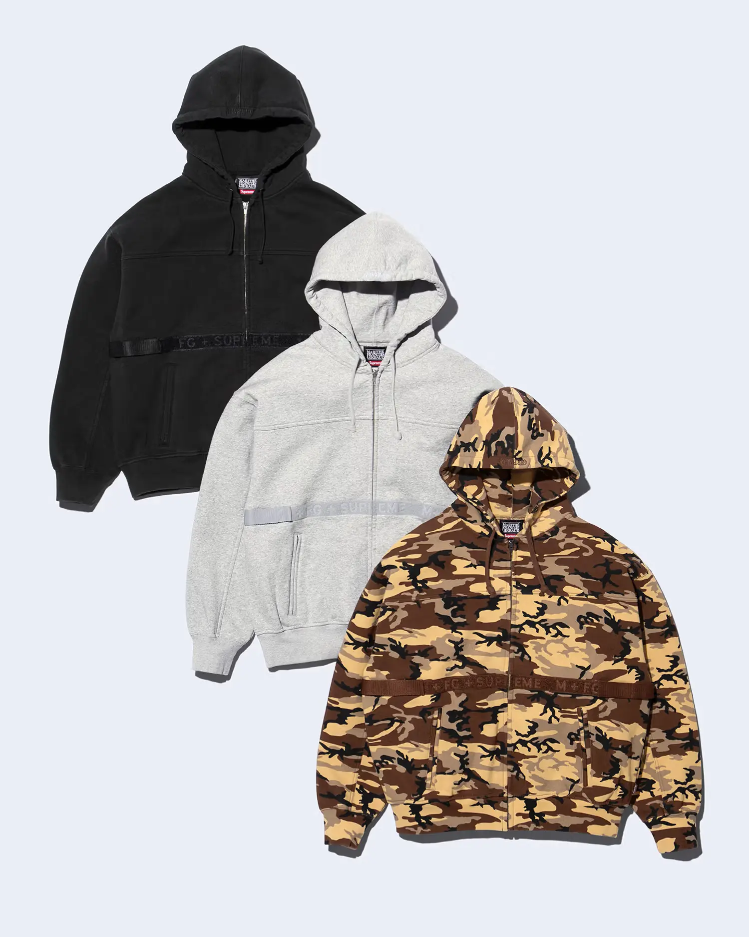 Supreme Supreme Supreme®/Marithé + François Girbaud Zip Up Hooded Sweatshirt