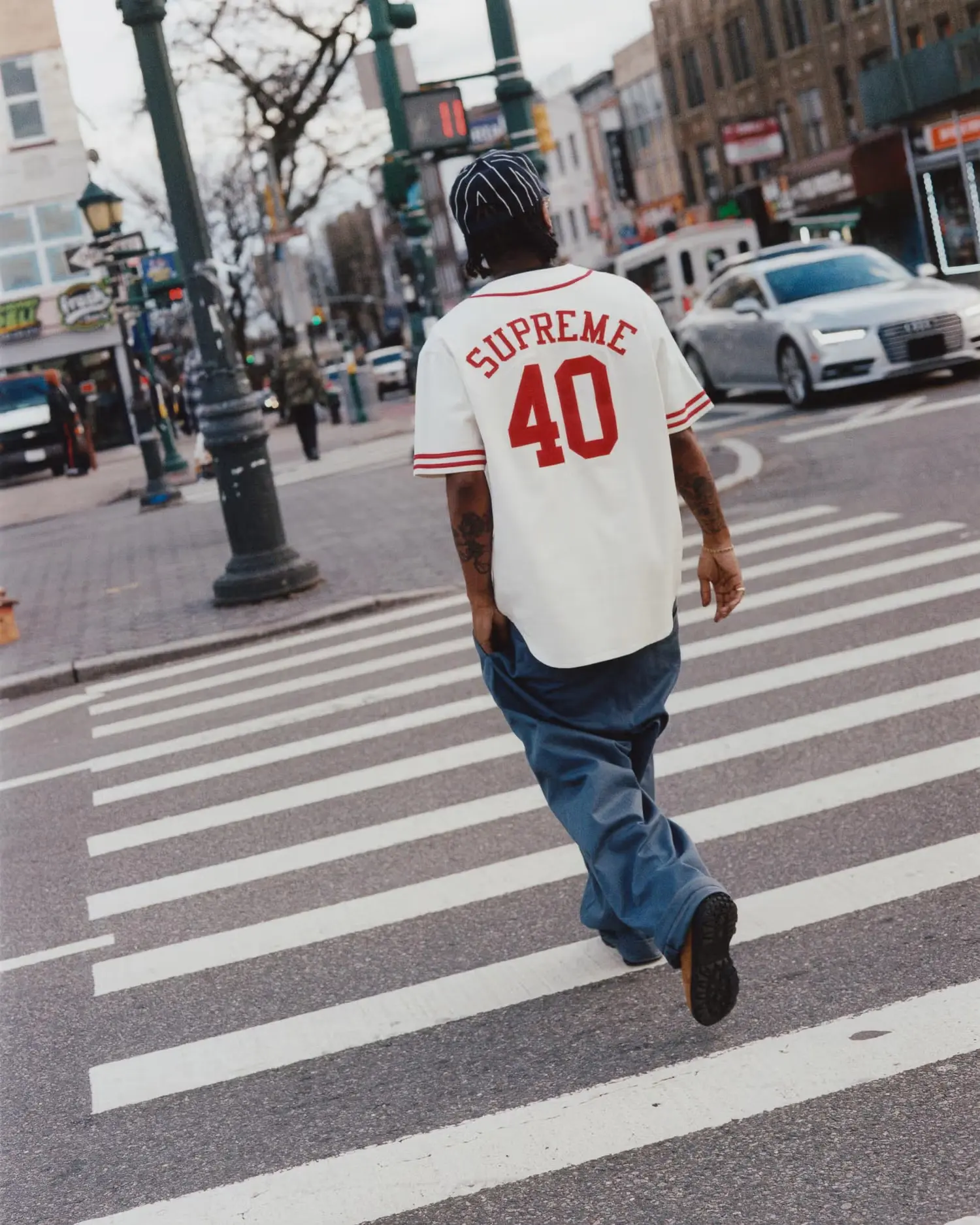 Supreme Supreme Supreme/40 Acres Twill Baseball Jersey