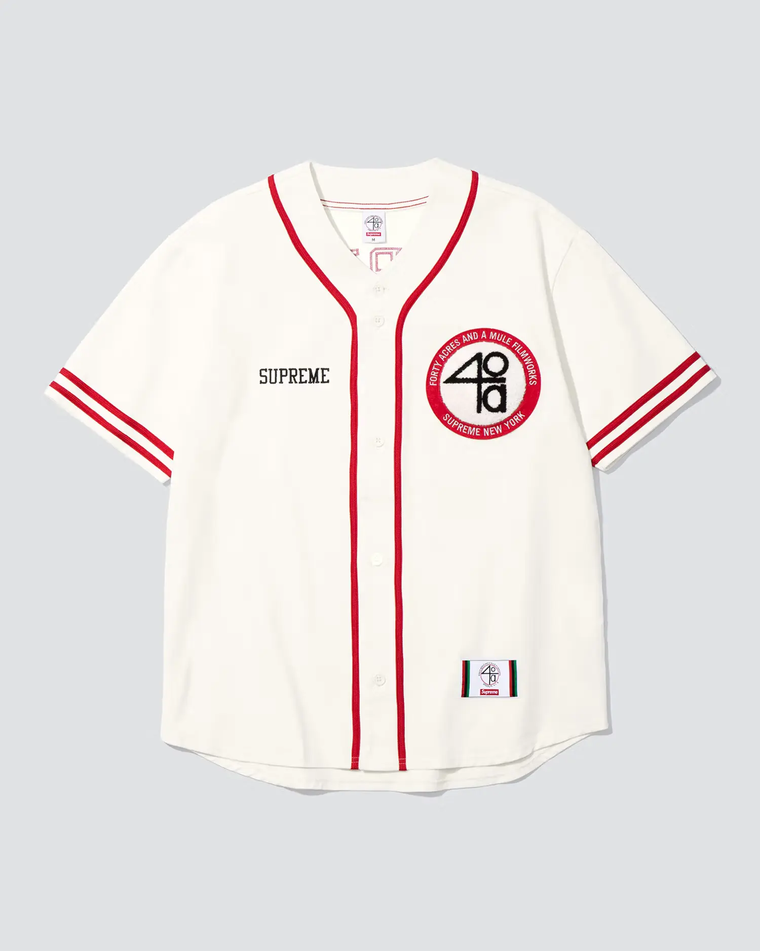 Supreme Supreme Supreme/40 Acres Twill Baseball Jersey