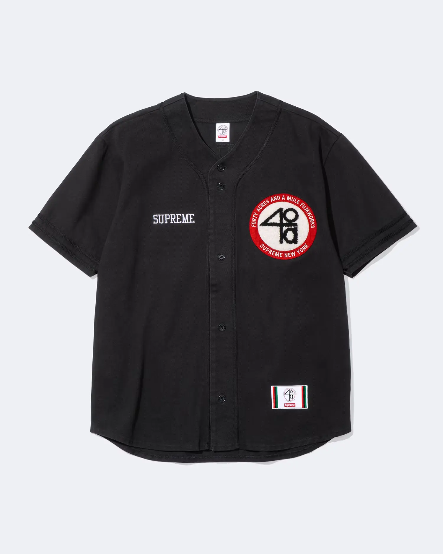 Supreme Supreme Supreme/40 Acres Twill Baseball Jersey