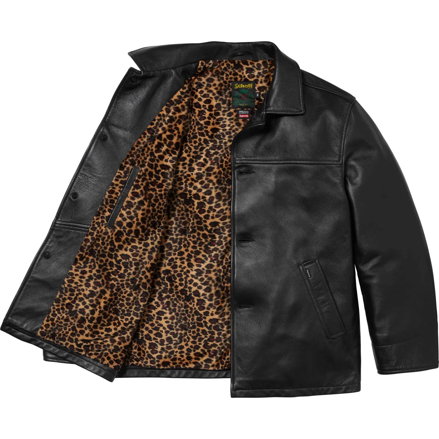 Supreme®/Schott® Leather Car Coat | Supreme 25ss