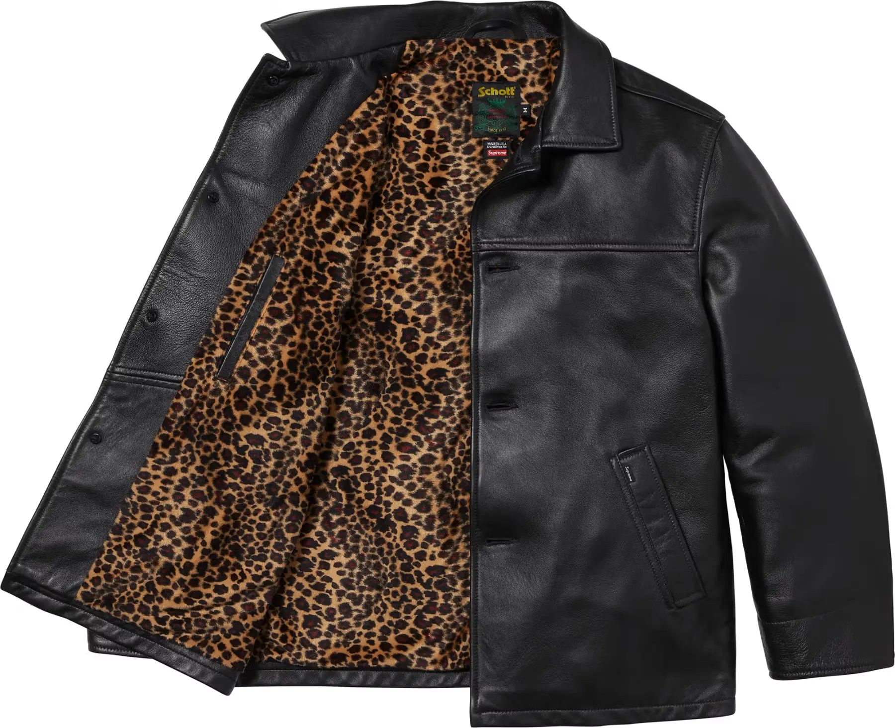Supreme Supreme®/Schott® Leather Car Coat