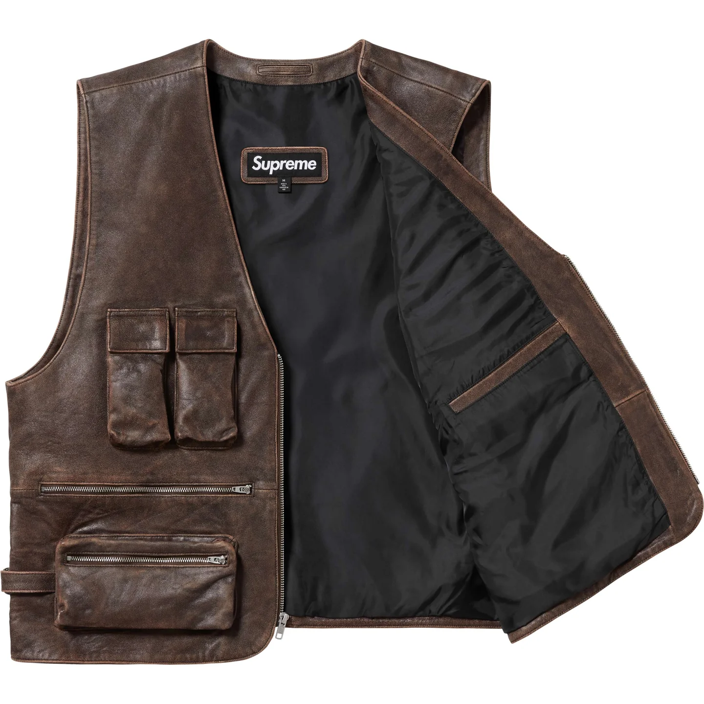 Supreme Supreme Leather Cargo Vest