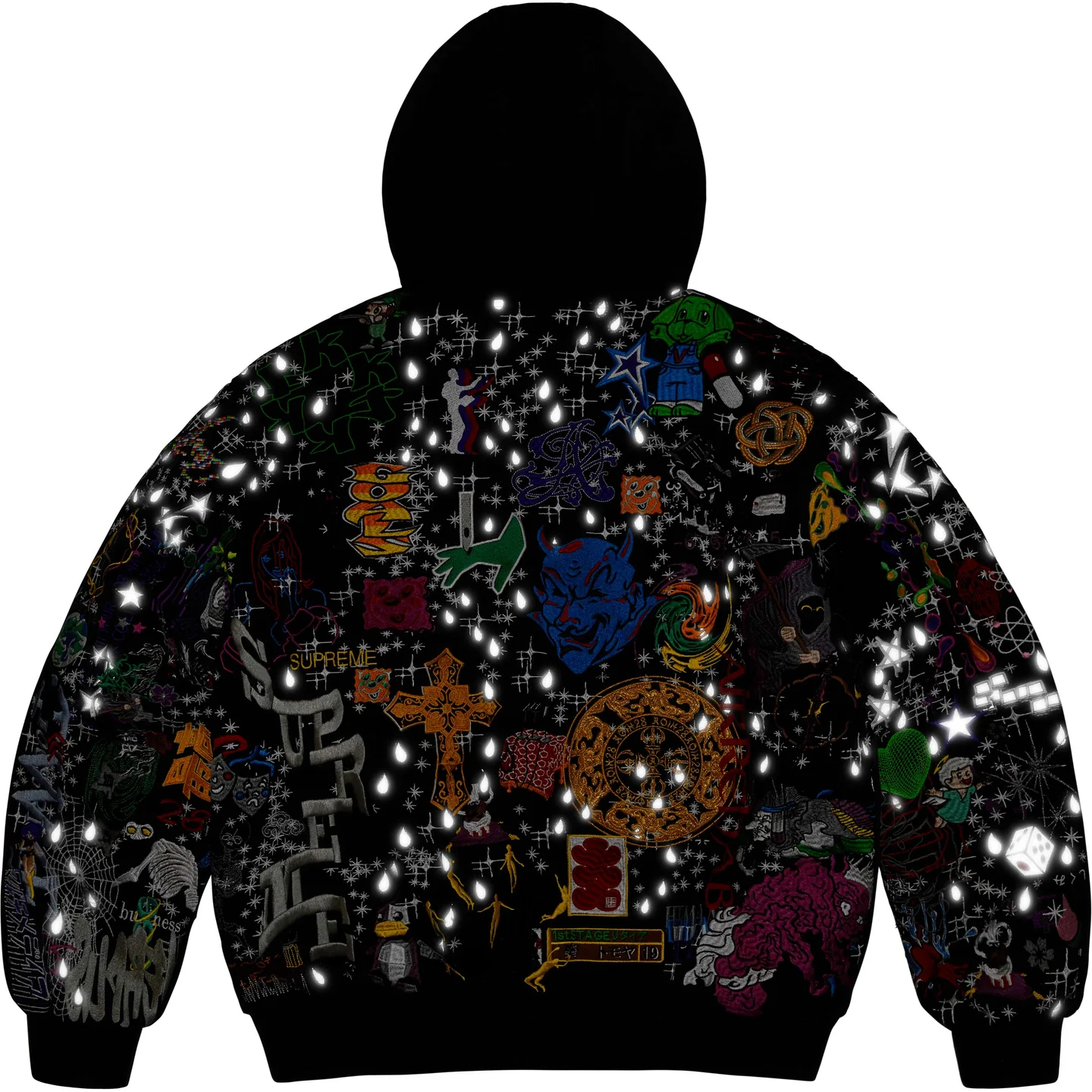 Supreme AOI Embroidered Hooded Work Jacket