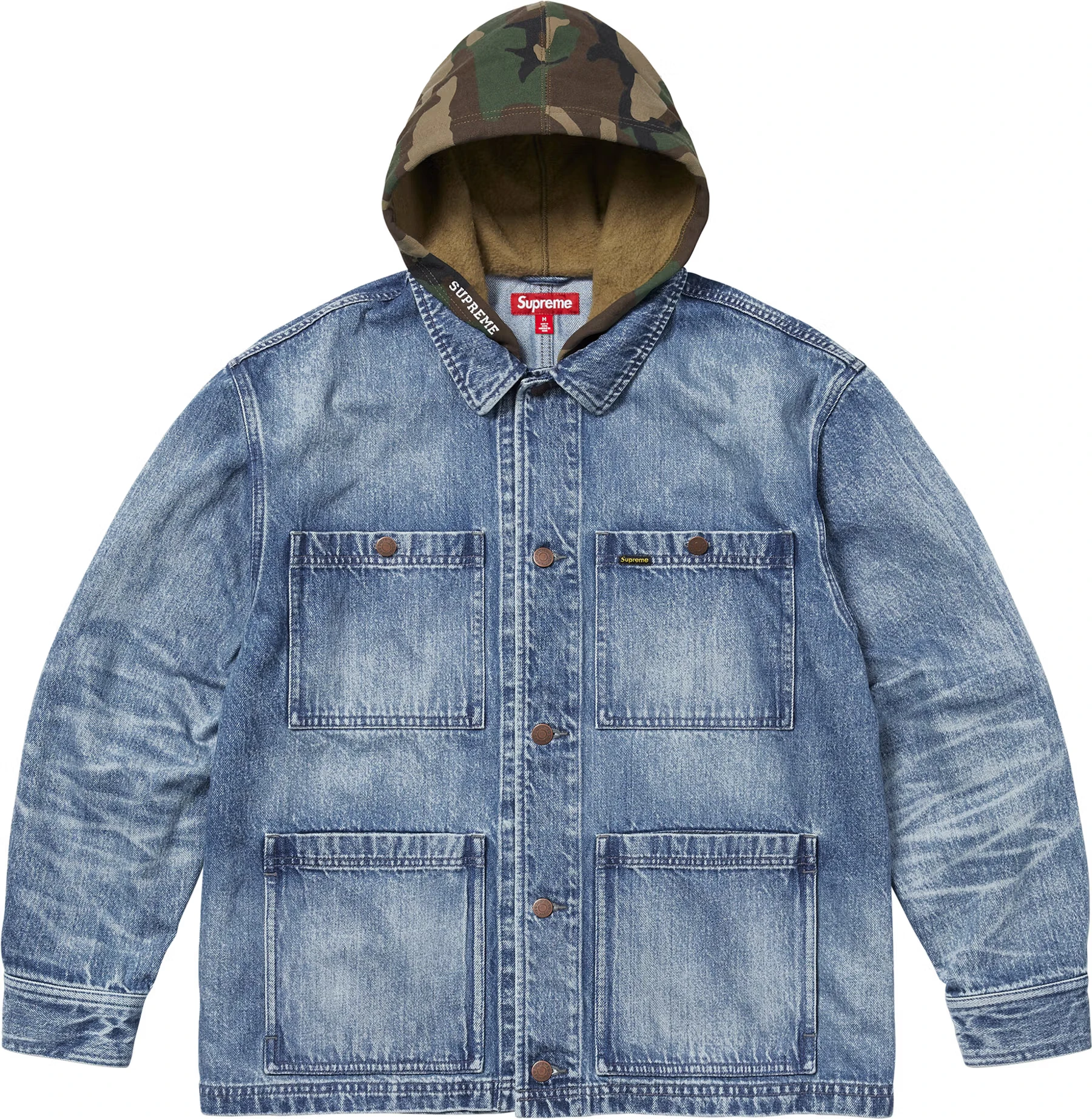 Supreme Worn Hooded Chore Coat