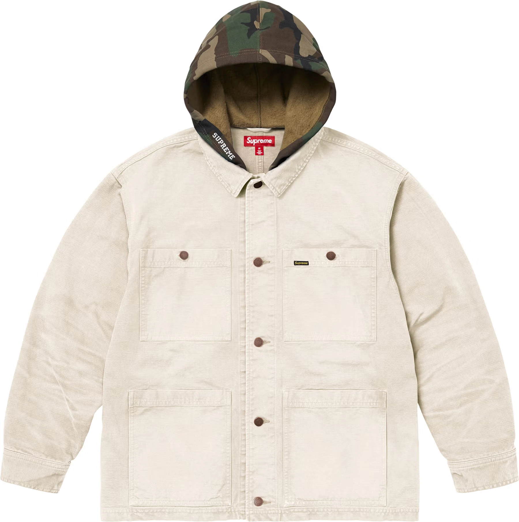 Supreme Worn Hooded Chore Coat