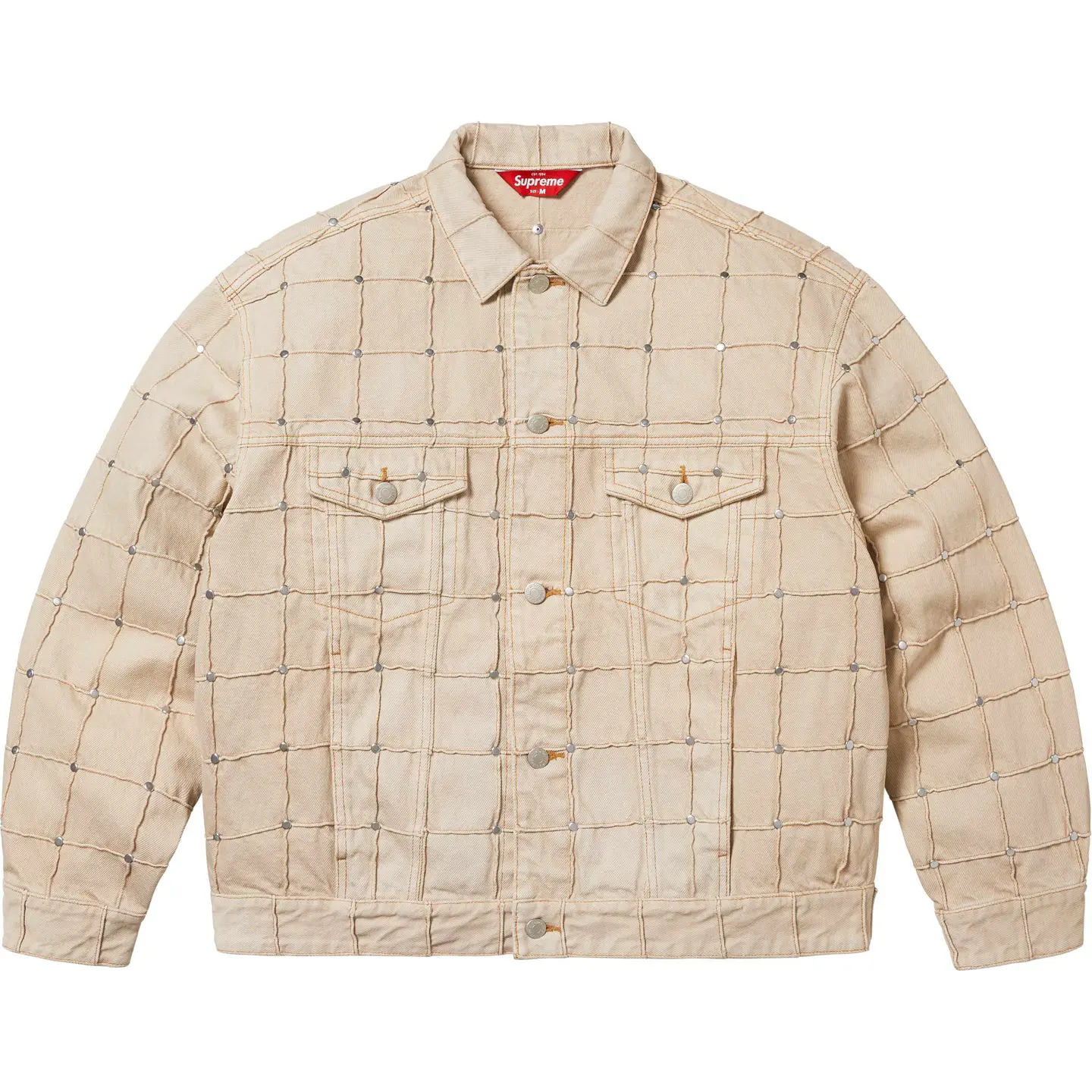 Studded Seam Denim Trucker Jacket | Supreme 25ss Studded Seam Denim Trucker Jacket | Supreme 25ss