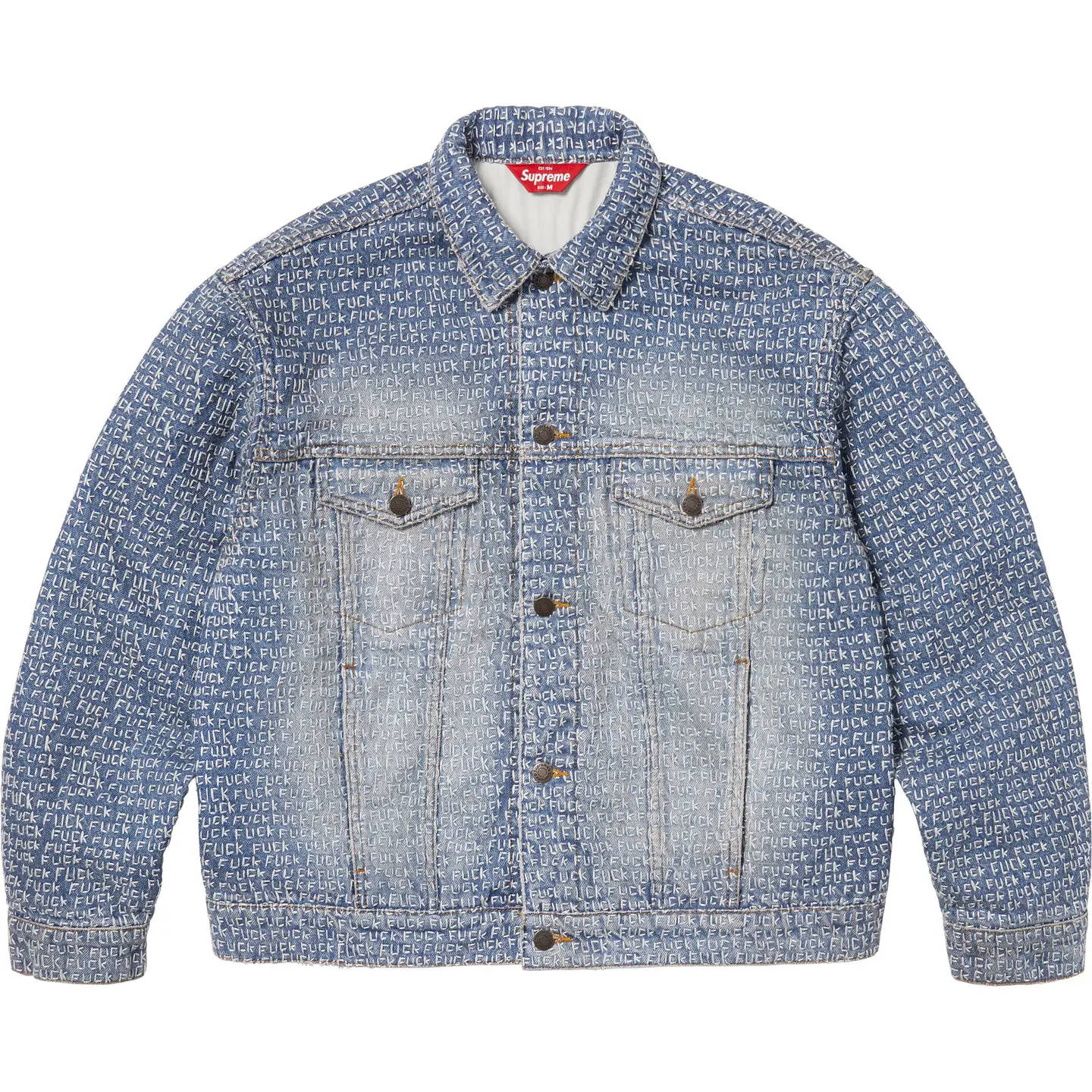 Supreme Fuck Stitch Denim Trucker Jacket