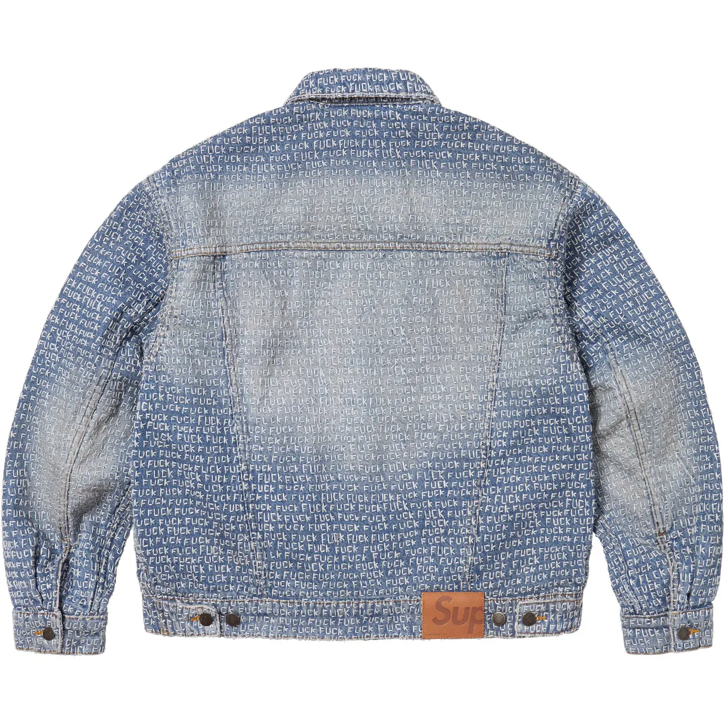 Supreme Fuck Stitch Denim Trucker Jacket