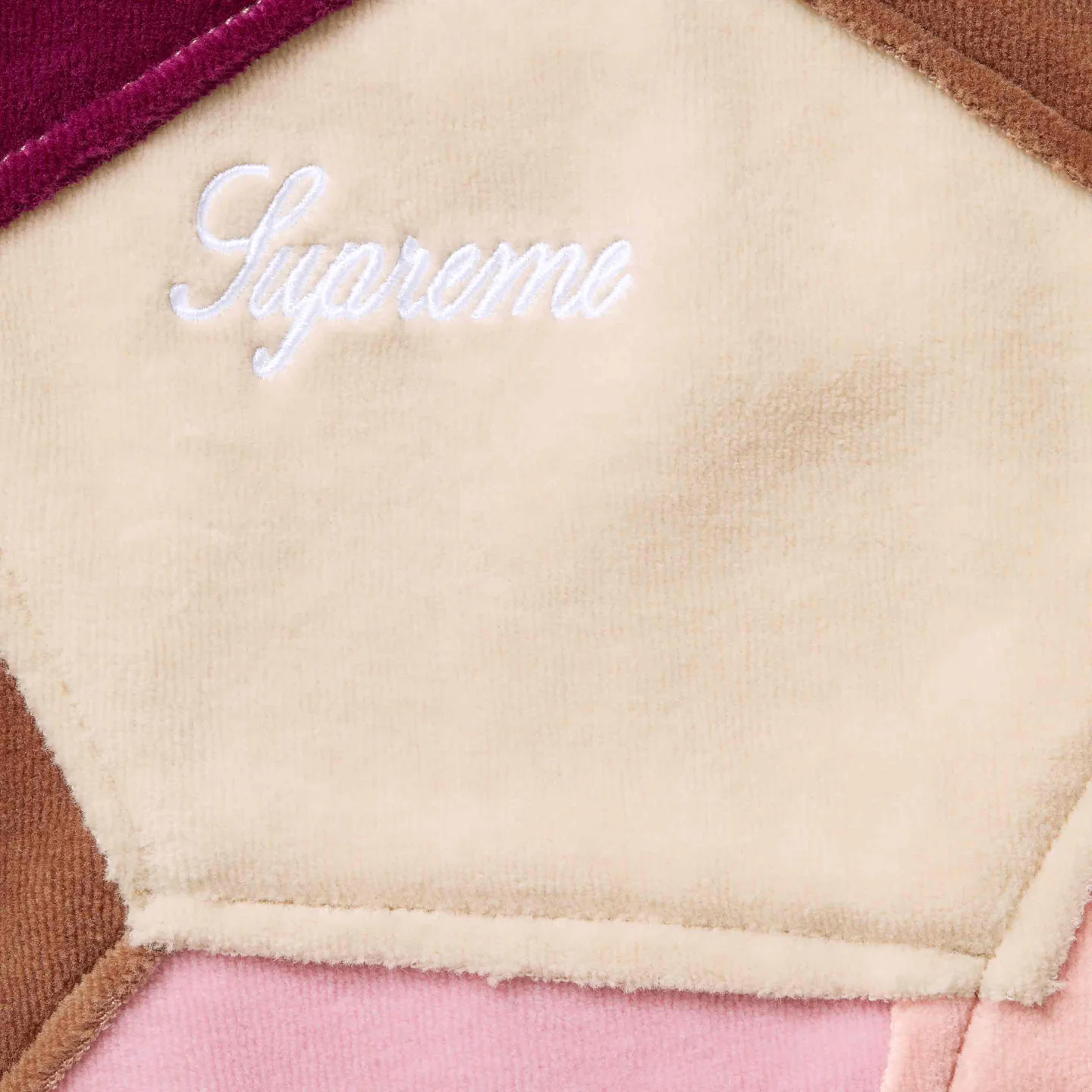 Supreme Supreme Patchwork Velour Track Jacket