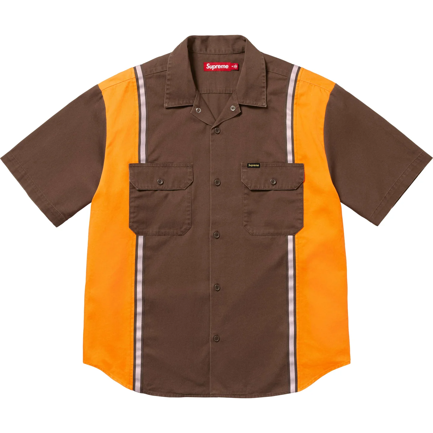Supreme Supreme Reflective Stripe S/S Work Shirt