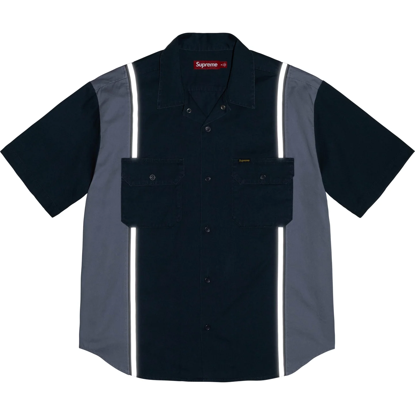 Supreme Supreme Reflective Stripe S/S Work Shirt