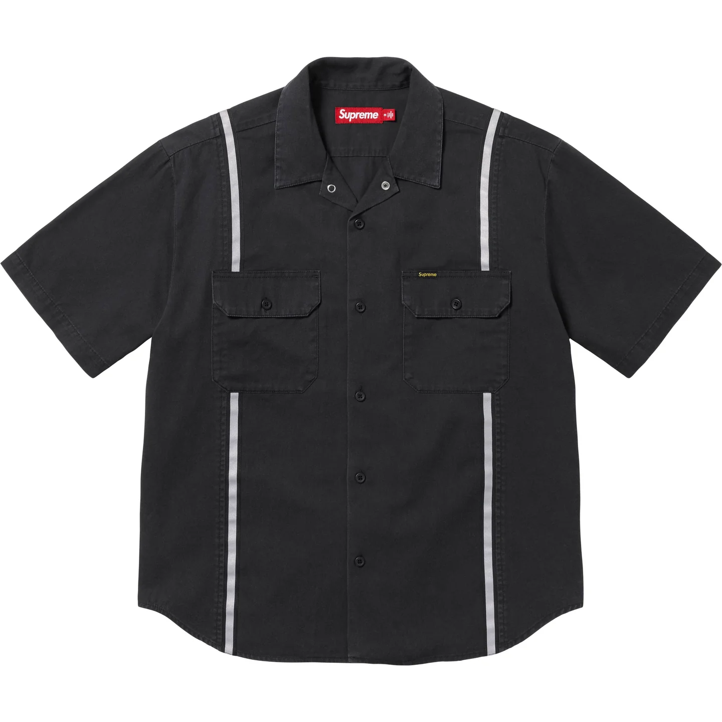 Supreme Supreme Reflective Stripe S/S Work Shirt
