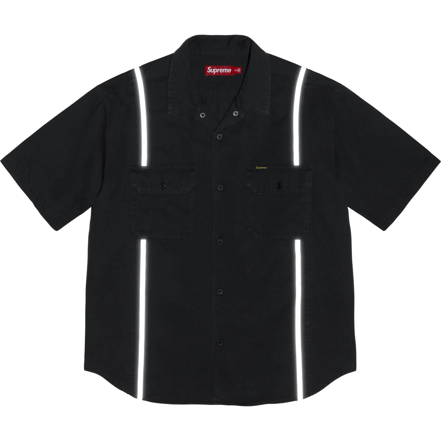 Supreme Supreme Reflective Stripe S/S Work Shirt